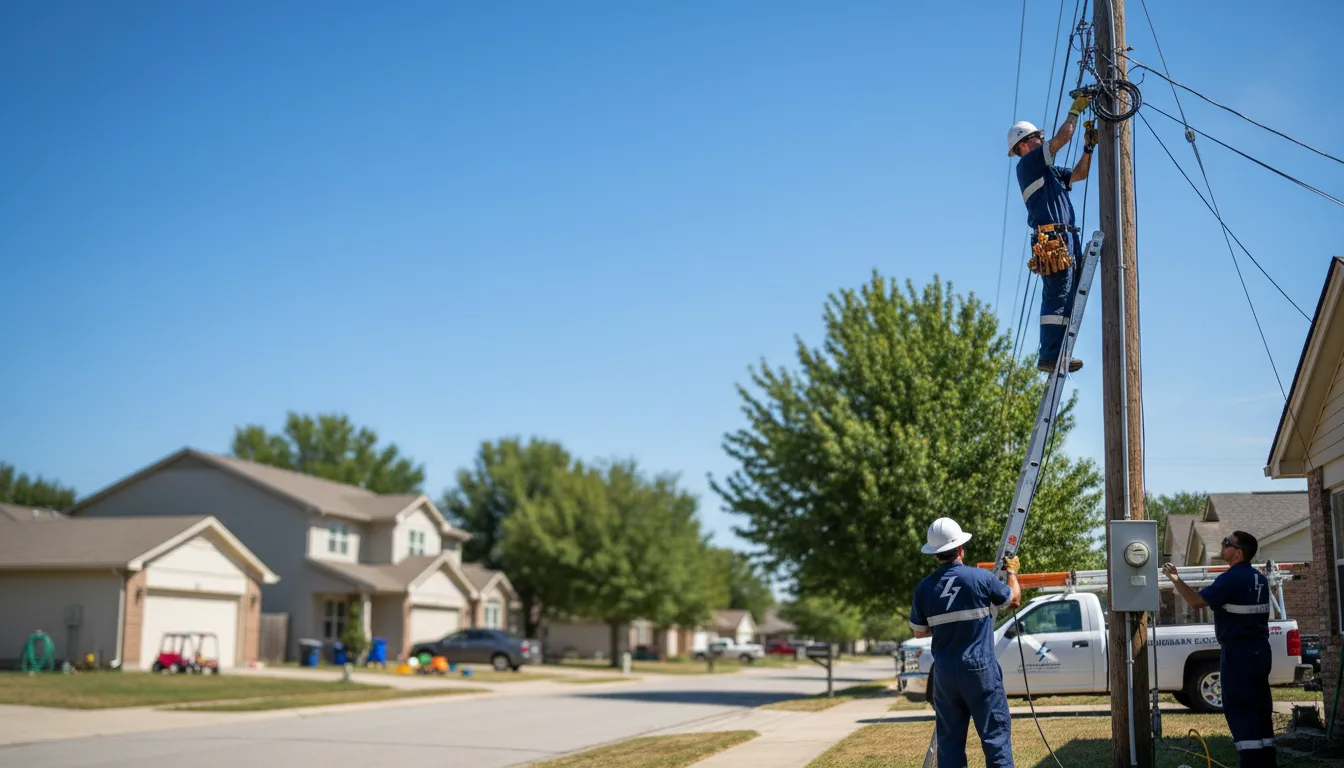 Residential electrician providing installation services in Florahome, FL